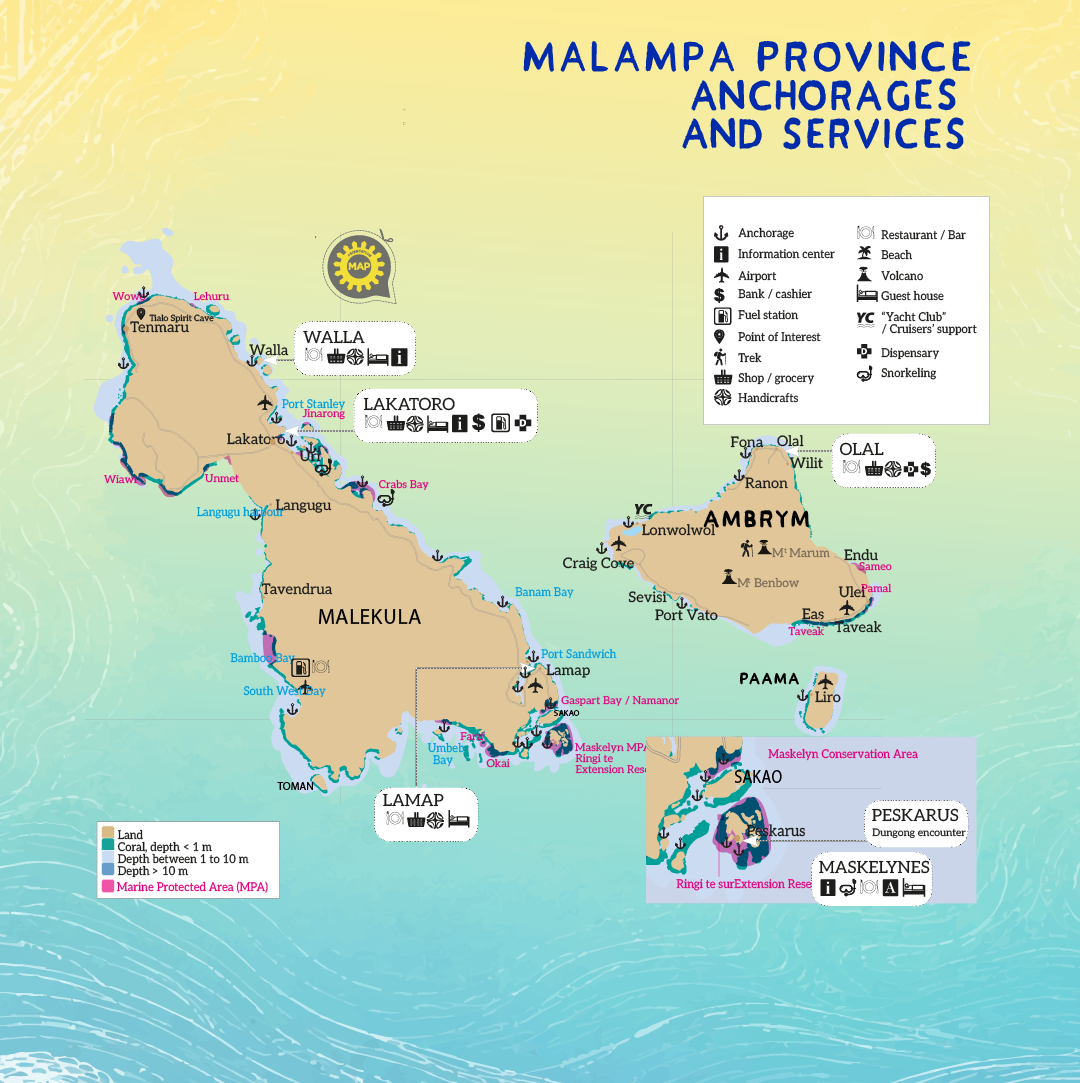 Malampa Province map