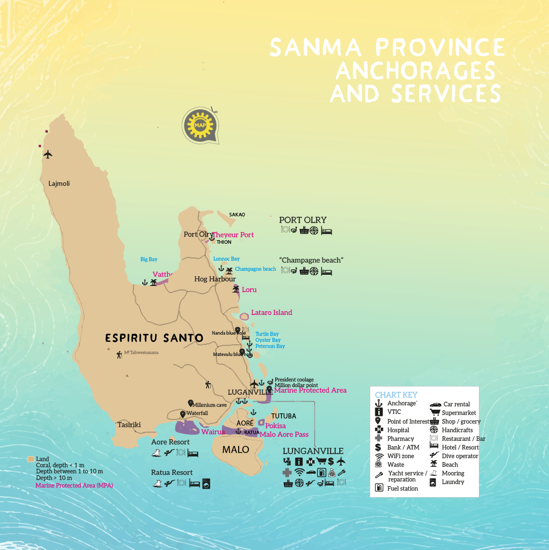 Sanma Province map